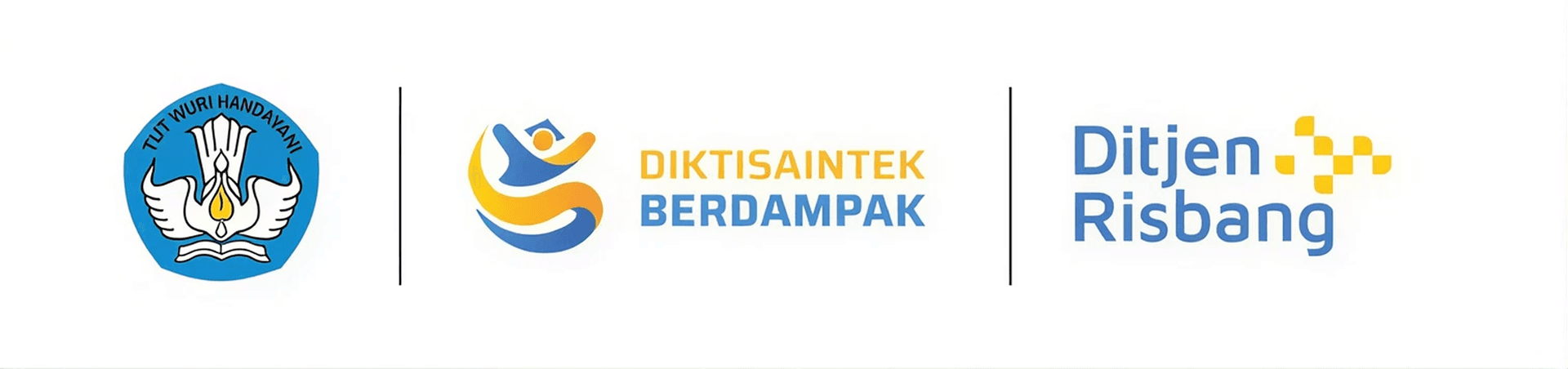 Logo Kementerian Pendidikan Tinggi, Sains, dan Teknologi bersama Ditjen Risbang